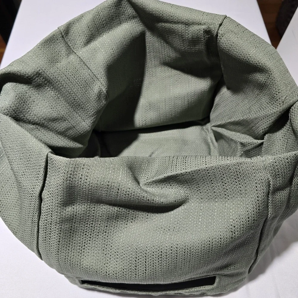 Longaberger Basket Liner Sage‎ Med Oval Waste Basket